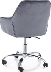 Kancelárske kreslo Q-190 VELVET, sivé