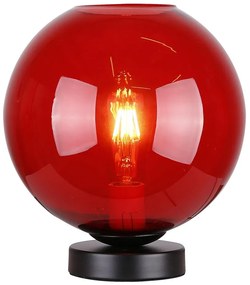 Candellux Tabel Lamp GLOBE 1X60W E27 Red 41-78278