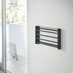 Matne čierna nástenná oceľová kúpeľňová polička Tower – YAMAZAKI