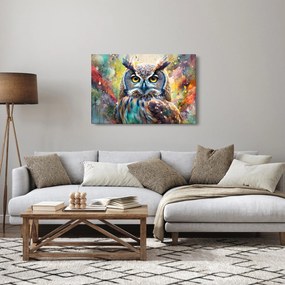 Obraz - Maľba sovy (90x60 cm)