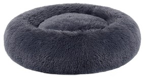 Plyšový pelech Boček M 60 cm tmavosivý