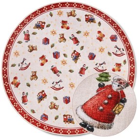 Červený okrúhly koberec s vianočným motívom ø 150 cm Red Christmas – Villeroy&amp;Boch