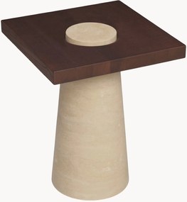 Travertínový pomocný stolík Grova