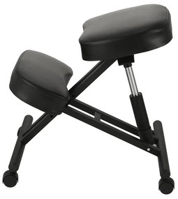 Kľakacia stolička, čierna