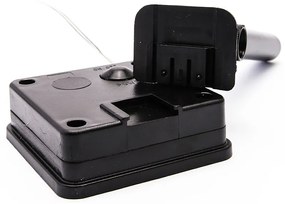 DECOLED Solárne párty osvetlenie, 5 m, 10 teplých bielych LED diód, priehľadné žiarovky, transparentné