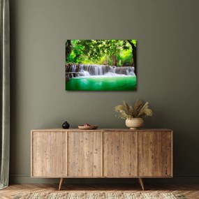 Obraz vodopádu v Kanchanaburi, Thajsko (70x50 cm)