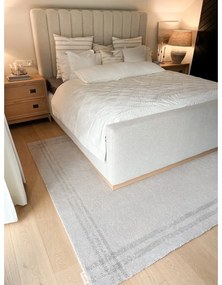 Krémovobiely vlnený koberec 160x240 cm Calisia M Grid Rim – Agnella