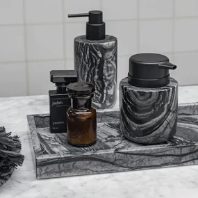 Čierny mramorový dávkovač mydla 0.2 l Marble – Mette Ditmer Denmark