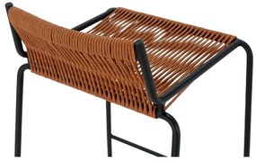 Terakotová kovová barová stolička (výška sedadla 65 cm) Emily – Marckeric