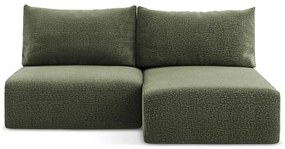 Zelená rozkladacia/s úložným priestorom rohová pohovka (pravý roh) Kalena – Makamii