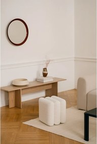 Béžový taburet z textílie buklé Radd – noo.ma