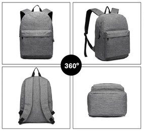 Konofactory Sivý ľahký batoh do školy "Basic" 12L