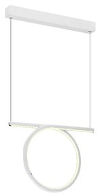 LED Luster na lanku LOOP LED/20W/230V biela
