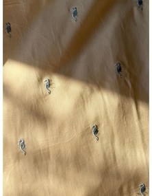 Svetložltá detská obliečka do postieľky z Bio bavlny 70x100 cm Sea Garden – Cam Cam Copenhagen