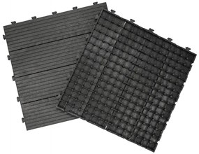 Gumová dlaždica COSMOPOLITAN 45 x 45 cm, antracit, zosilnená 2,5 cm MHEU5100062