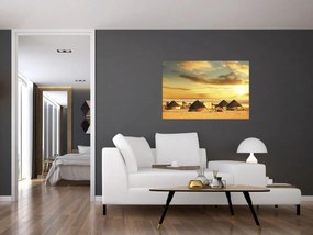 Obraz - Chatrče na púšti (90x60 cm)