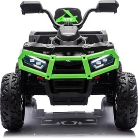 LEAN CARS Štvorkolka na batérie ATV 6 kolies s prívesom JC606 24V 4x4 zelená