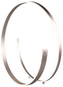 Sivá LED stojacia lampa s hlasovým ovládaním/s ovládaním pomocou mobilnej aplikácie s kovovým tienidlom (výška 75 cm) Cinardi – CINQUE