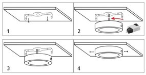 LED Stropné svietidlo LED/12W/230V 4200K pr. 16 cm biela