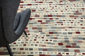 Koberec KILIM 7950/52933 geometrický sivý / béžový