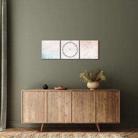 Obrázok - Mandaly v stene 2 (s hodinami) (90x30 cm)