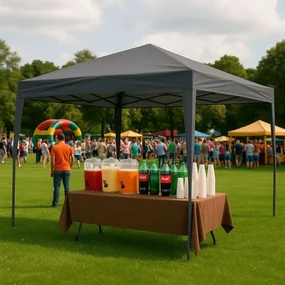 Záhradný pavilónový stan 3x3 m s automaticky rozťahovacou strechou zelená