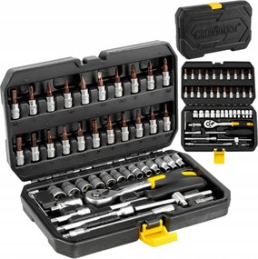 CROWNMAN Box na náradie pre nástrčné kľúče, 46 kusov