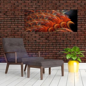 Obraz - Abstraktná imitácia peria (120x50 cm)
