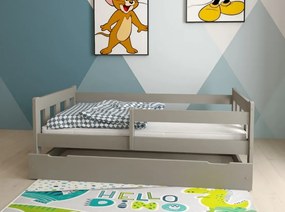 Detská posteľ z masívu borovice MAJA - 200x90 cm - šedá