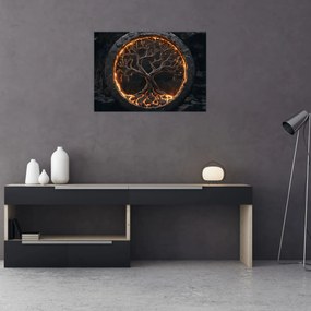 Obraz – Strom života v láve I. (70x50 cm)