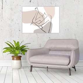 Obraz - Woman body line art N⁰1 (70x50 cm)