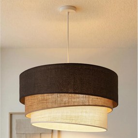 BRILAGI - Luster na lanku TRIO 3xE27/60W/230V pr. 60 cm hnedá/béžová/biela
