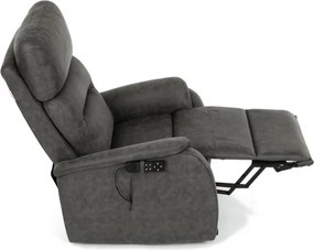 Polohovacie kreslo čierne, elektrické TV-L8904 BK3