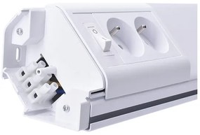 Solight WO213 - LED Podlinkové svietidlo so zásuvkami LED/10W/230V