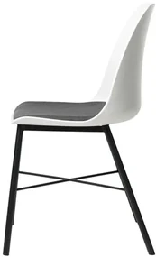 Jedálenská stolička Unique Furniture WHISTLER biela polyester 36611001