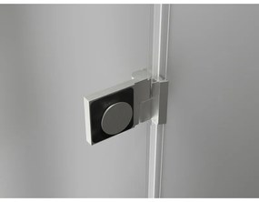 Mexen Lunar-B L výklopný sprchový kút 95 x 70 cm, číre sklo, brúsená oceľ, 832L-095-070-97-00-L