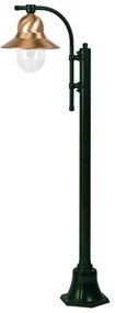 Stĺpové svietidlo Toscane 1-pl. 150 cm, zelené