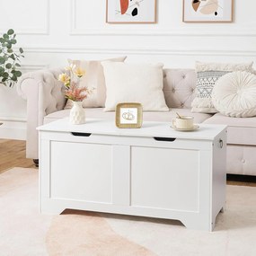 Lavice s úložným prostorem Vasagle Byvak 100 cm bílá