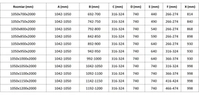 Mexen Lunar, L Duo výklopný sprchový kút 105 x 100 cm, 8mm číre sklo, zlatý profil, 834L-105L-100P-50-00