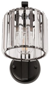 Nástenná lampa Bodil APP-512 1W čierna / kryštál