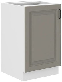 Kuchynská skrinka Stilo claygrey/biely 50zl 1f bb