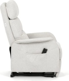 Polohovacie kreslo béžové, elektrické TV-L8960 CRM2