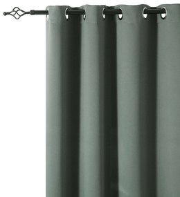 Sivozelený záves OXFORD 140x250 cm Zavesenie: Kovové krúžky