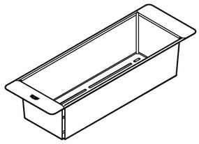 GROHE 40852SD0 - Multifunkčné nerezové cedidlo 450 × 150 × 100 mm