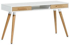 Toaletný stolík 9612 120x45x75 prírodný/biela