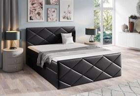 Čalúnená posteľ boxspring ROBINSON + topper - madryt 9100 / 160x200