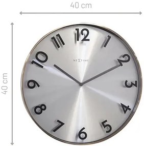 Nástenné hodiny NeXtime Reflection Ø40 cm zlaté