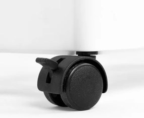 Pojazdný regál FALKEN biely