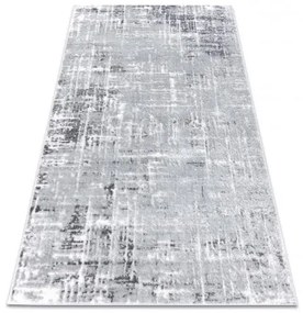 Moderný MEFE koberec 8722 Pásy vintage - Štrukturálny, dve vrstvy rúna sivá / biela Veľkosť: 140x190 cm