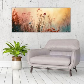 Obraz - Divoké kvety (120x50 cm)
